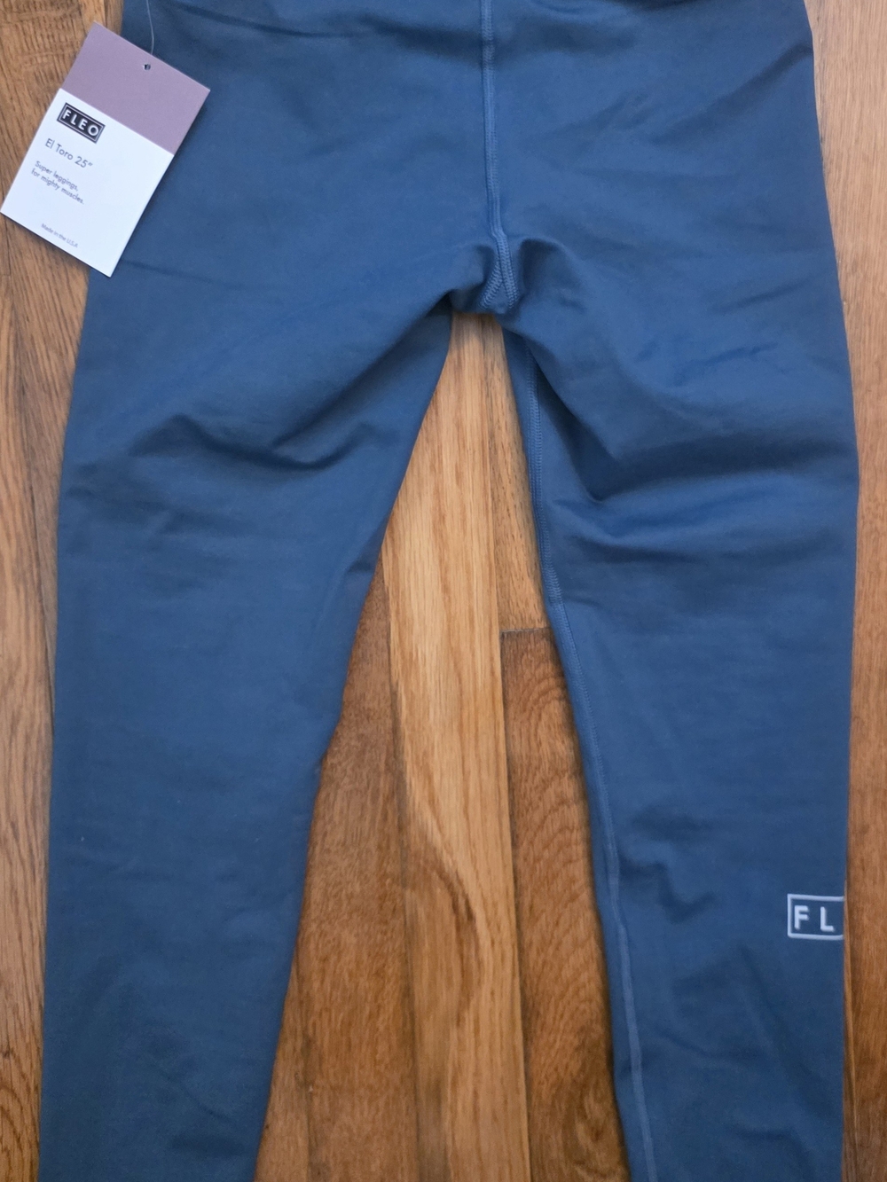 Fleo Teal Blue High-Waist Leggings - Picture 2 of 3